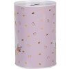 Clayre & Eef 6BL0165 Tirelire Rose Blanc Ø 10x15 cm Motif romantique de cygne