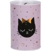 Clayre & Eef 6BL0166 Tirelire chat rose Ø 10x15 cm