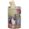 Clayre & Eef 6BL0168 Tirelire motif chat Ø 8x13 cm style campagnard