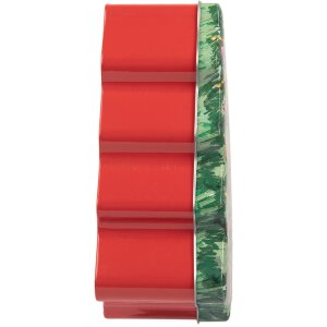 Clayre & Eef 6BL0154 Boîte en fer blanc Sapin Vert Rouge 15x18x7 cm