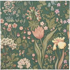 Clayre & Eef 73070 Serviettes en papier Vert Floral...