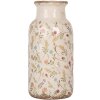 Clayre & Eef 6CE1931L Vase Beige Rose Ø 15x32 cm Céramique style rustique