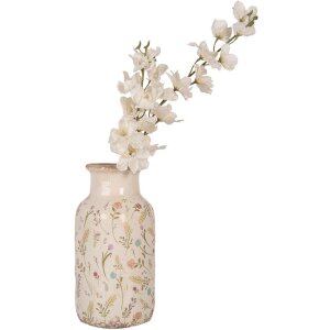 Clayre & Eef Vase 6CE1931M Beige Rose Céramique style rustique Ø 14x26 cm