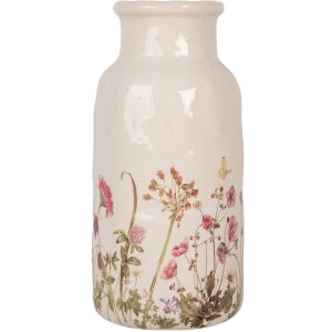 Clayre & Eef Vase 6CE1932L Beige Rose Ø 15x32 cm Céramique style campagnard