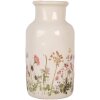 Clayre & Eef Vase 6CE1932M Beige Rose Céramique Ø 14x26 cm style rustique