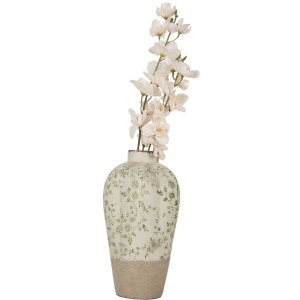 Clayre & Eef 6CE1936S Vase Vert Ø 17x29 cm Céramique style rustique