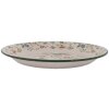 Clayre & Eef 6EM0005 Assiette décorative émail Ø 30 cm Beige Vert Vintage