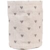 Clayre & Eef LVT50G Corbeille à pain Beige Gris Coton Ø 15x16 cm Rond