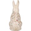 Clayre & Eef 6CE1958L Lapin décoratif en céramique 16x12x28 cm Beige Rose