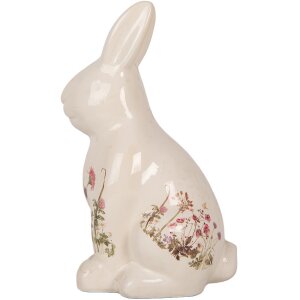Clayre & Eef 6CE1959L Déco Lapin Beige Rose 16x12x28 cm