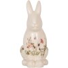 Clayre & Eef 6CE1959L Déco Lapin Beige Rose 16x12x28 cm