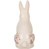 Clayre & Eef 6CE1959L Déco Lapin Beige Rose 16x12x28 cm
