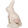 Clayre & Eef 6CE1959L Déco Lapin Beige Rose 16x12x28 cm