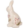 Clayre & Eef 6CE1959M Déco Lapin Beige Rose Céramique 13x10x21 cm