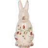 Clayre & Eef 6CE1960L Décoration Lapin Beige Rouge 16x12x28 cm