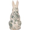 Clayre & Eef 6CE1955L Déco Lapin Céramique Beige Vert 16x12x28 cm