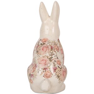 Clayre & Eef 6CE1956L Déco Lapin Beige Rose 16x12x28 cm