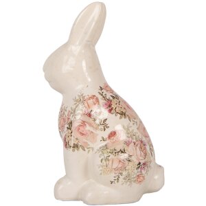Clayre & Eef 6CE1956L Déco Lapin Beige Rose 16x12x28 cm