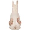 Clayre & Eef 6CE1957M Déco Lapin Beige Rose 13x10x21 cm Céramique