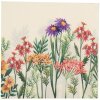 Clayre & Eef 73079 Serviettes en papier Beige Rose 33x33 cm 20 pièces style campagnard