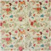 Clayre & Eef 73081 Serviettes en papier 33x33 cm Beige Rose Motif floral