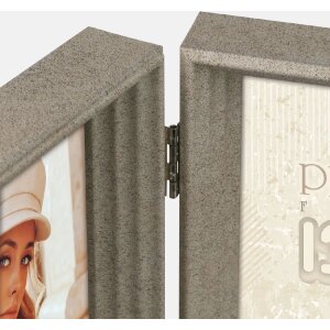 ZEP cadre double Napoli 2 photos portrait imitation bois 10x15 ou 13x18 cm