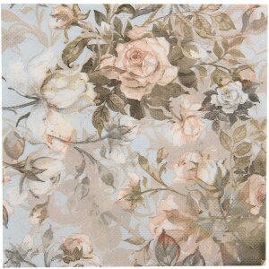 Clayre & Eef 73085 Serviettes en papier Bleu Beige...