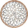 Clayre & Eef 6CEDP0169 Assiette à déjeuner Blanc Marron Céramique Ø 21x3 cm