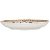 Clayre & Eef 6CEDP0169 Assiette à déjeuner Blanc Marron Céramique Ø 21x3 cm