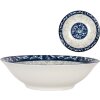 Clayre & Eef 6CEPS0001 Bol en céramique blanc bleu Ø 21 cm 600 ml