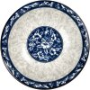 Clayre & Eef 6CEPS0001 Bol en céramique blanc bleu Ø 21 cm 600 ml