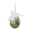 Clayre & Eef 65912 Décoration Suspensions Oeuf Set 6 pastel style campagnard Ø 7x10 cm