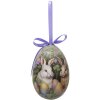 Clayre & Eef 65912 Décoration Suspensions Oeuf Set 6 pastel style campagnard Ø 7x10 cm