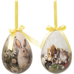 Clayre & Eef 65915 Décoration Pendentif Oeuf...