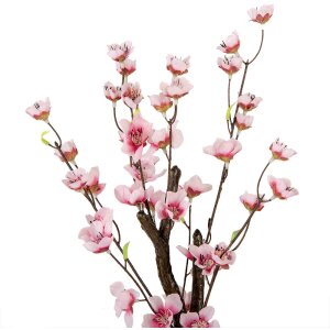 Clayre & Eef 6PL0373 Décor Cerisier rose marron 10x10x48 cm