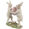 Clayre & Eef 6PR4390 Déco Lapin Beige Rose 11x5x13 cm Polyrésine