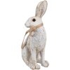 Clayre & Eef 6PR5152 Déco Lapin Gris 14x10x26 cm Polyrésine Style campagne