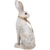 Clayre & Eef 6PR5152 Déco Lapin Gris 14x10x26 cm Polyrésine Style campagne