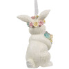 Clayre & Eef 6PR4409 Décoration Suspension Lapin Blanc 5x5x8 cm