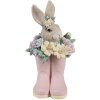 Clayre & Eef 6PR5167 Décoration Lapin Beige Rose 13x13x23 cm
