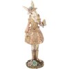 Clayre & Eef 6PR5507 Déco Lapin Beige Doré 9x8x26 cm