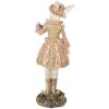 Clayre & Eef 6PR5507 Déco Lapin Beige Doré 9x8x26 cm