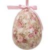 Clayre & Eef 65914 Suspension décorative Oeuf Set 2 Multicolore Ø 9x12 cm