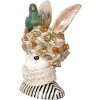 Clayre & Eef 6PR5089 Décoration Buste Lapin Beige Vert 23x21x35 cm