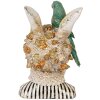 Clayre & Eef 6PR5089 Décoration Buste Lapin Beige Vert 23x21x35 cm