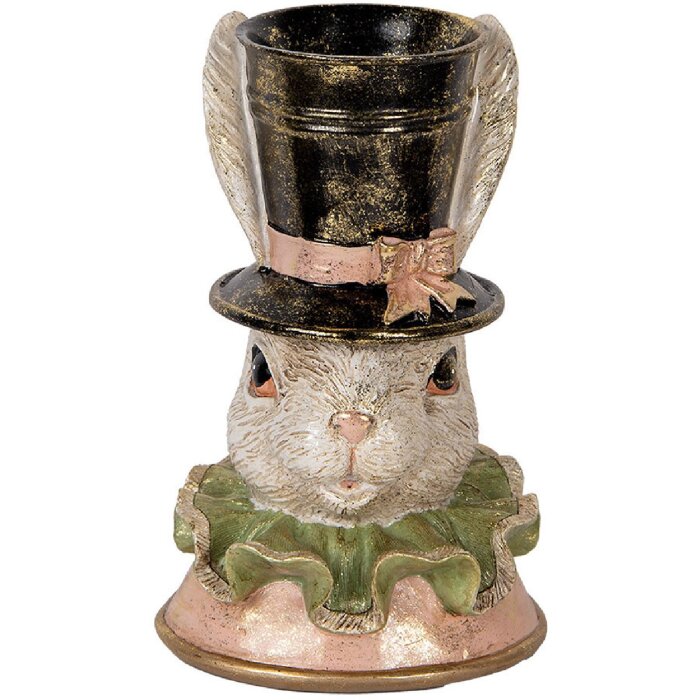 Clayre & Eef 6PR5133 Déco Lapin Beige Doré 18x15x29 cm