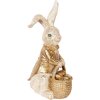 Clayre & Eef 6PR5134 Déco Lapin Beige Doré 28x22x51 cm