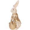 Clayre & Eef 6PR5134 Déco Lapin Beige Doré 28x22x51 cm
