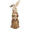 Clayre & Eef 6PR5134 Déco Lapin Beige Doré 28x22x51 cm