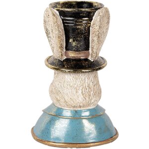 Clayre & Eef 6PR5135 Décoration Lapin bleu vert 19x15x29 cm